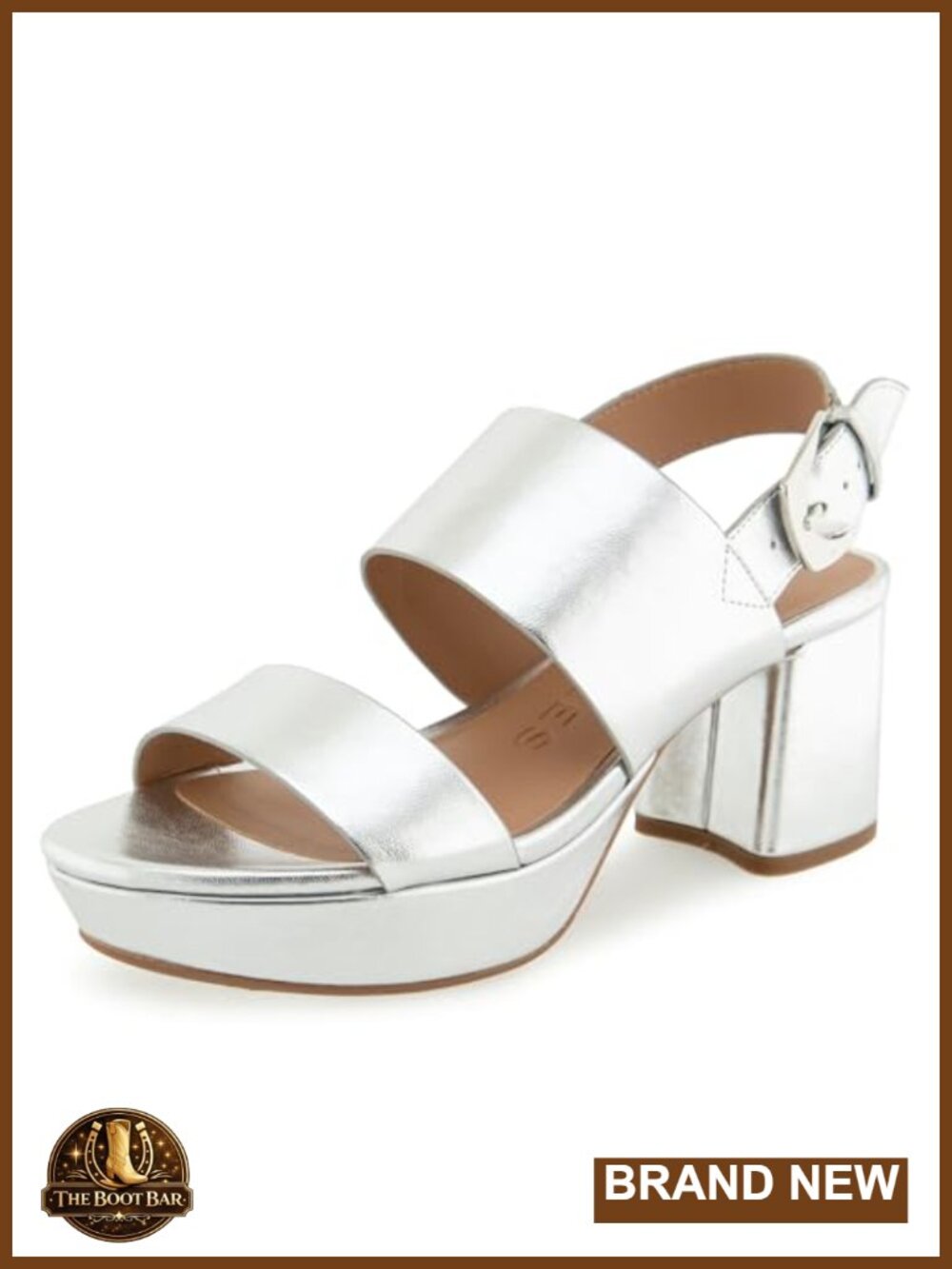Platform Sandal with Dual Band Upper & Adjustable Buckle